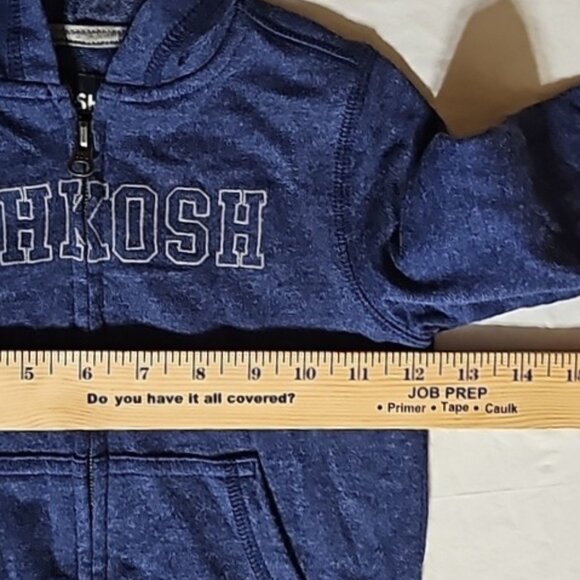 OSH KOSH Zippered Hoodie with Pockets Size 2T Blue New - Picture 10 of 13